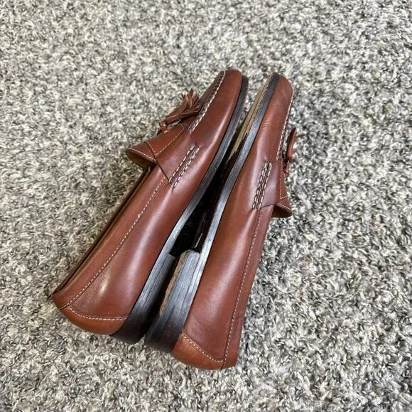 Cole Haan Men's Pinch Tassel Dress Loafer Shoes Saddle Tan Brown size 8 D