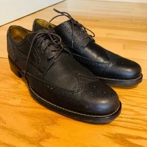 Cole Haan Mens Size 10.5 D Wingtip Oxford Leather Dress Shoes