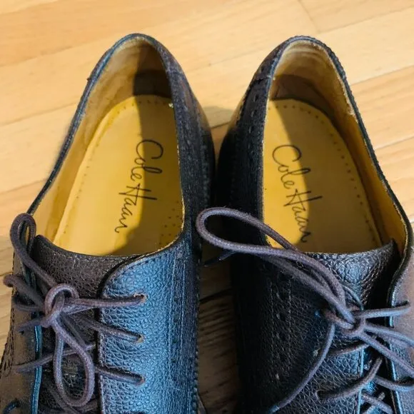 Cole Haan Mens Size 10.5 D Wingtip Oxford Leather Dress Shoes