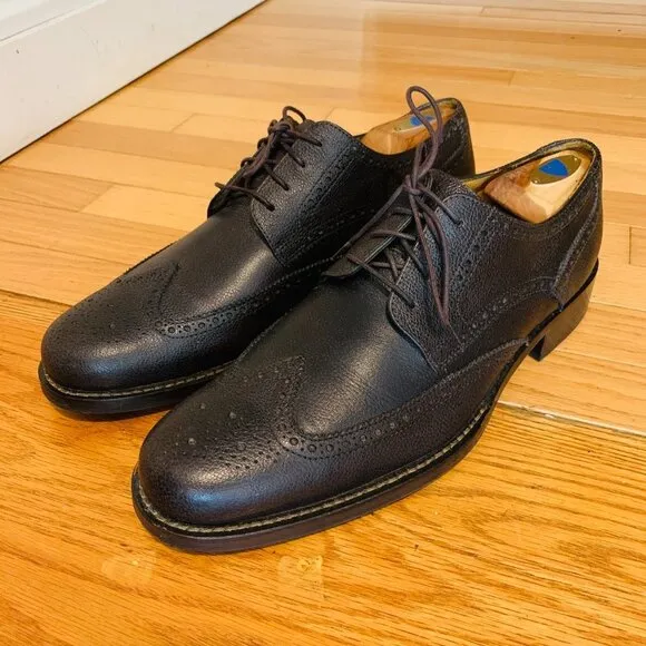 Cole Haan Mens Size 10.5 D Wingtip Oxford Leather Dress Shoes