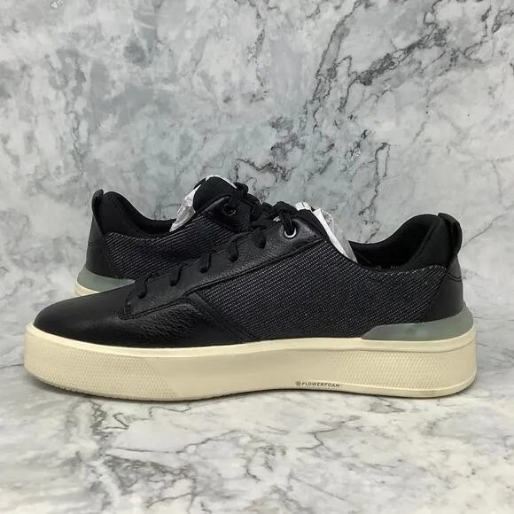 Cole Haan Mens Size 11.5W Black/Ivory GrandPrø Crew Sneaker Shoes Lace Up L10-15