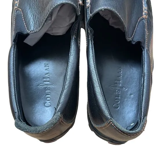 COLE HAAN Men's Tucker Venetian Slip On Loafers Brown Leather Size 9.5 W Classic