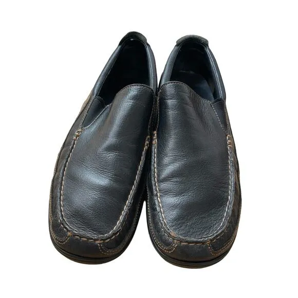 COLE HAAN Men's Tucker Venetian Slip On Loafers Brown Leather Size 9.5 W Classic