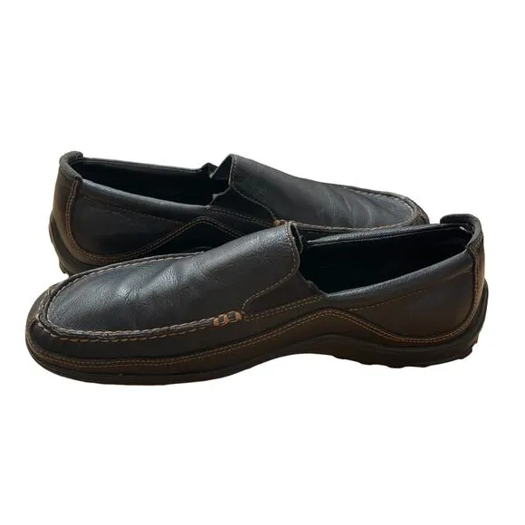 COLE HAAN Men's Tucker Venetian Slip On Loafers Brown Leather Size 9.5 W Classic