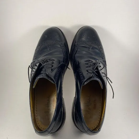Cole Haan nike air black oxford lace up shoes 10M