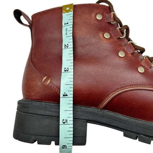 Cole Haan Women's Briana Grand Lace-up Leather Hiker Boots Size 6