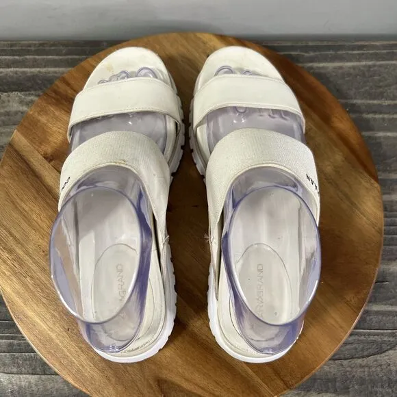 Cole Haan Womens Size 7 B Zerogrand Double Strap Wedge Sandals W17044 Shoes