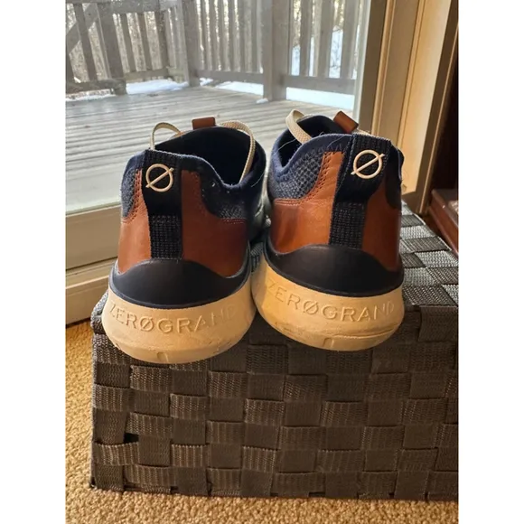 Cole Haan Zero Grand Sneakers,‎ Size 10.5 Navy &amp; Brown