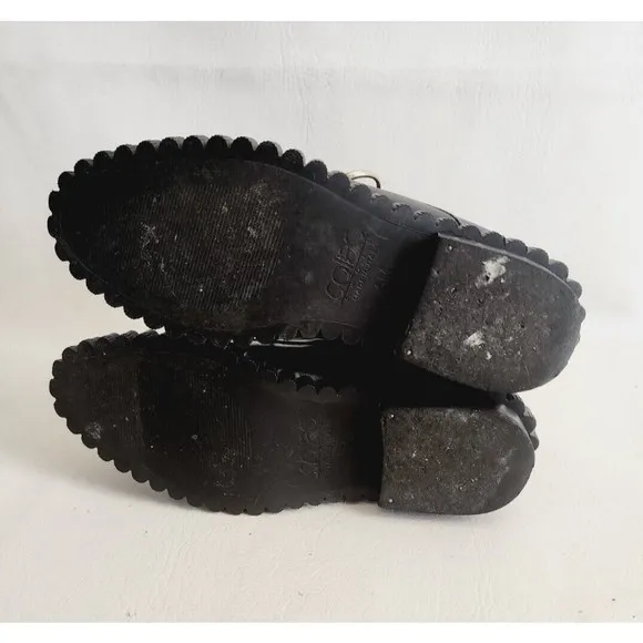 Coliac Cake Embellished Derby Piercing  Pearl Combat Boots 5 With Imperfections