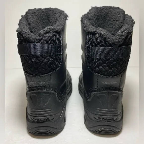 Columbia Bugaboot Celsius Waterproof Black Boots Youth Size 5