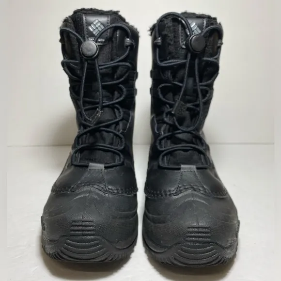 Columbia Bugaboot Celsius Waterproof Black Boots Youth Size 5