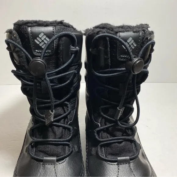 Columbia Bugaboot Celsius Waterproof Black Boots Youth Size 5