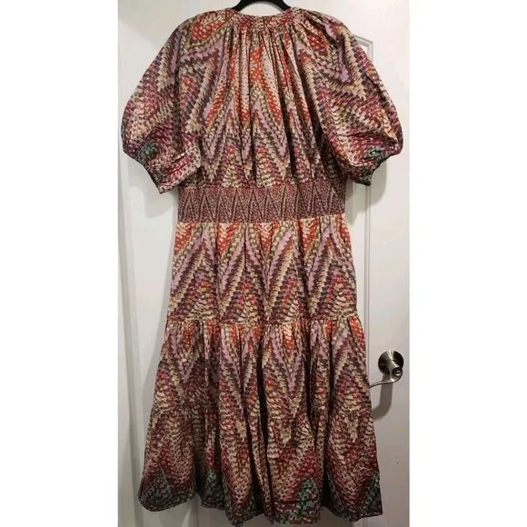 Conditions Apply Anthropologie Plus Size Puff‎ Sleeve Pink Dress Size 20W NWOT