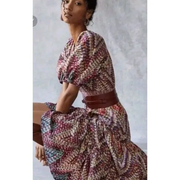 Conditions Apply Anthropologie Plus Size Puff‎ Sleeve Pink Dress Size 20W NWOT