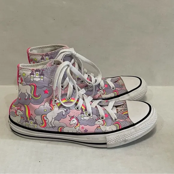 Converse All Star Chuck Taylor Unicorn Pink High-Top Shoes Sneakers Junior Sz 5