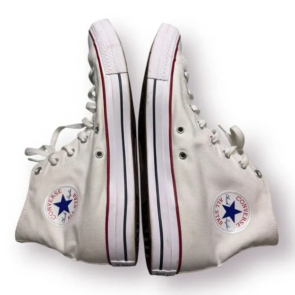 Converse All Star High‎ Top Chuck Taylors Sneakers White Mens 13 Womens 15 Shoes