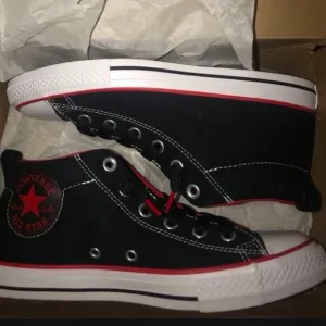 Converse All Star Kid Shoes Sneakers Red Black