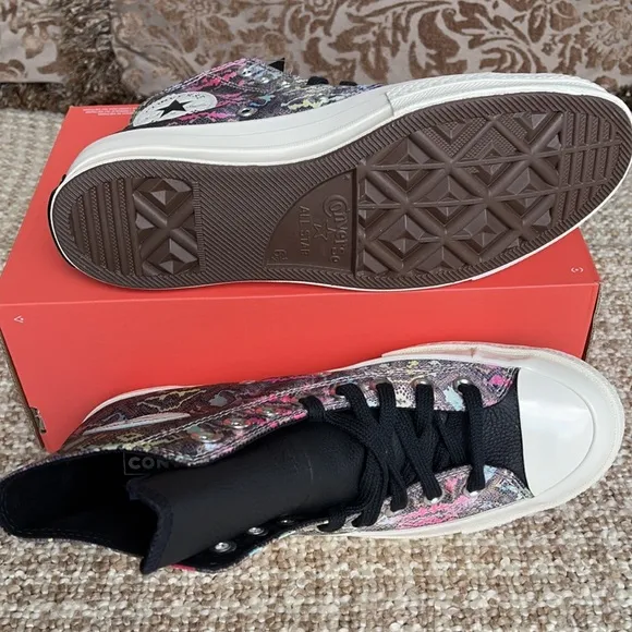 Converse Chuck 70 Hi ‘Digital Daze -Snakeskin’ WM 570264CBLACK/HYPER PINK/EGRET