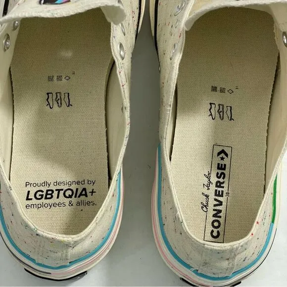 Converse Chuck 70 Low Pride Proud to Be Sneakers Men’s 10.5 Women 12.5 LGBTQIA 