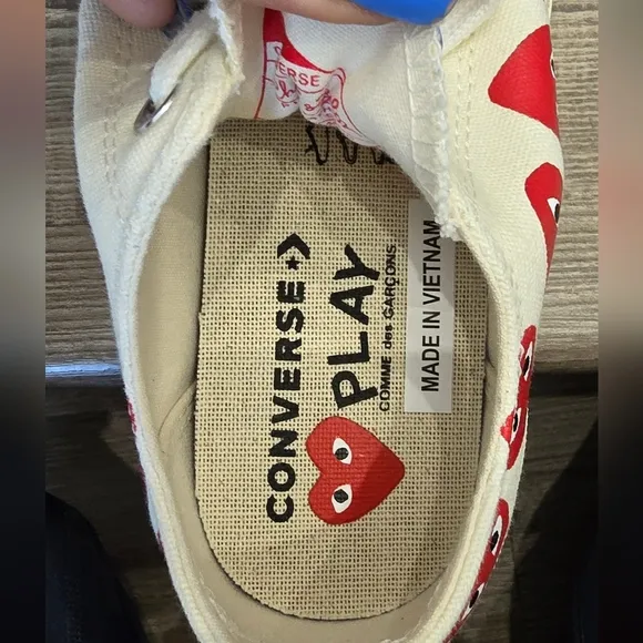 Converse Chuck 70 Low Top x Comme des Garcons Play Men’s 5 women's 7 NWNT