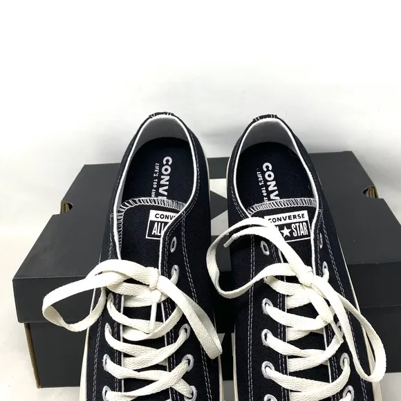 Converse Chuck Taylor Black Shoes Men’s Size Canvas Low Top SB Sneakers 167250C
