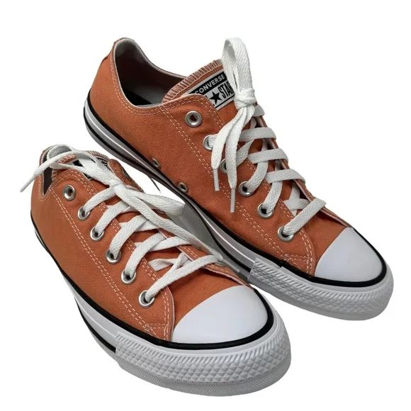 Converse Chuck Taylor Low Top Shoes Skate Peach Canvas Women's Size A02175C-WBP