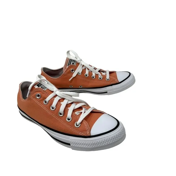 Converse Chuck Taylor Low Top Shoes Skate Peach Canvas Women's Size A02175C-WBP
