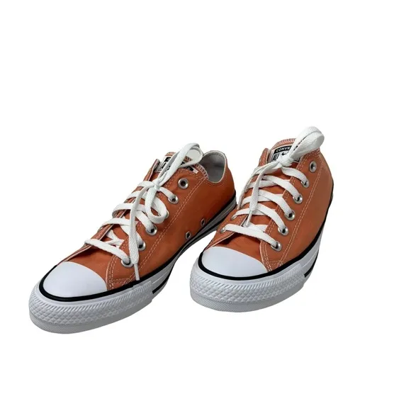 Converse Chuck Taylor Low Top Shoes Skate Peach Canvas Women's Size A02175C-WBP