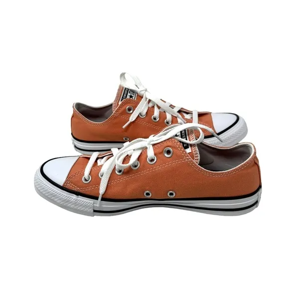 Converse Chuck Taylor Low Top Shoes Skate Peach Canvas Women's Size A02175C-WBP