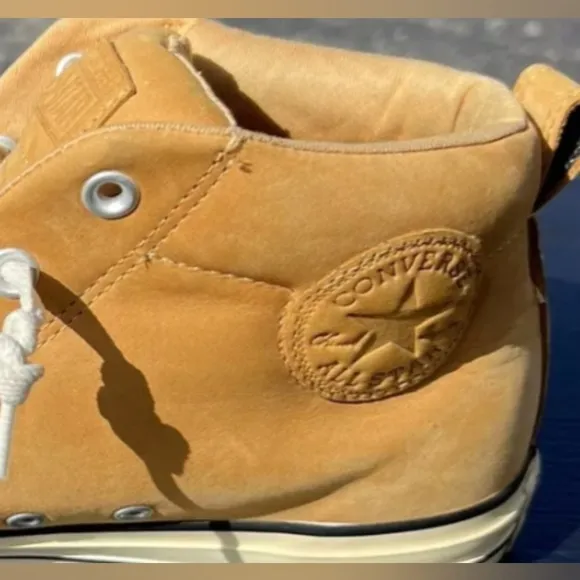 Converse Chuck Taylor Tan Suede High Top Sneakers Men's Size 12 Used Exc $140