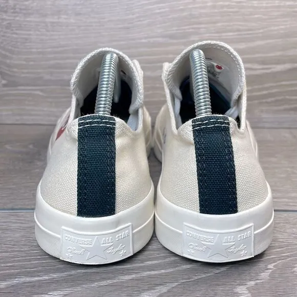 Converse Comme des Garçons Play Women’s Sz 10 Single Heart Chuck Cream Sneakers