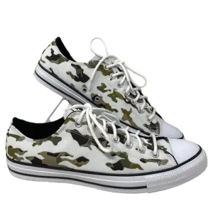 Converse Ctas OX Low Top Khaki White Canvas Men’s Size Sneakers Custom 166177F