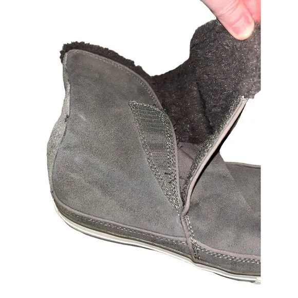 Converse Dark Gray Suede Women's 8 EU39 Folding Boots EUC- RARE- Foldable