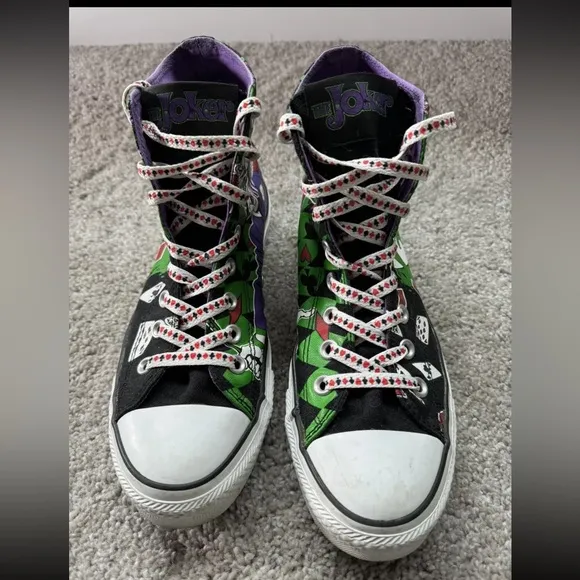 Converse DC Comics Jokers Wild Harley Quinn Limited Edition Sneakers Men Size 7
