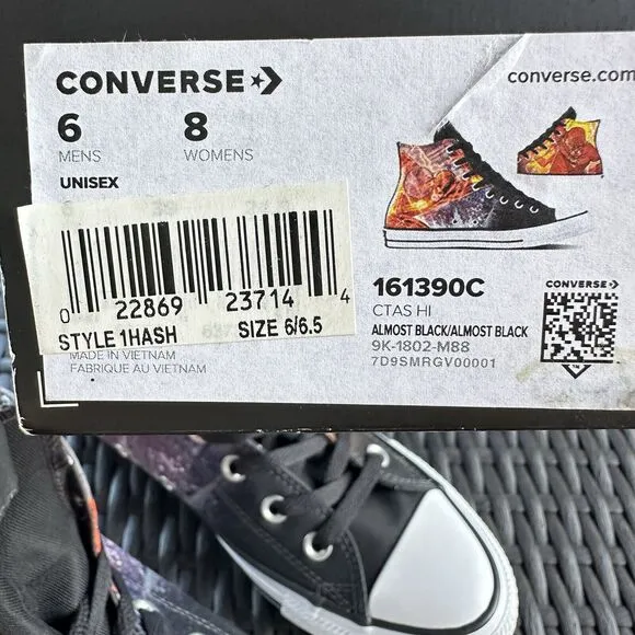 Converse DC x Chuck Taylor All Star High The Flash Men's Shoes 161390C Size 6