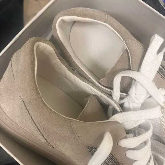 COPY - Brunello Cucinelli Tan and White Sneakers Casual Elegance