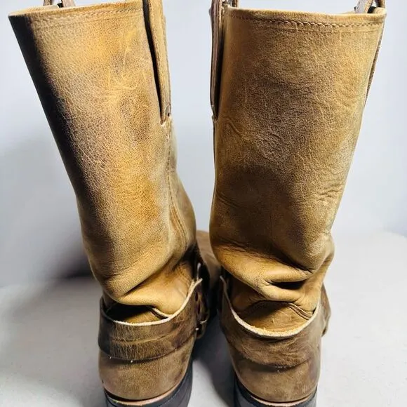 COPY - Frye 77300 men’s Tan Leather Harness Boots Size 10,5