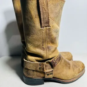 COPY - Frye 77300 men’s Tan Leather Harness Boots Size 10,5