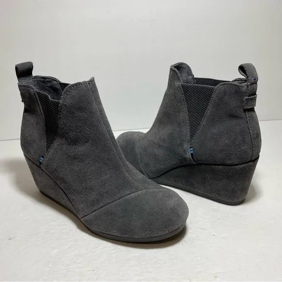 COPY - TOMS Kelsey Women’s Gray Suede  Ankle Boots Size 8.5