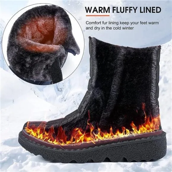 COPY - Winter Snow Boots With Warm Lining Non Slip Outdoor Waterproof