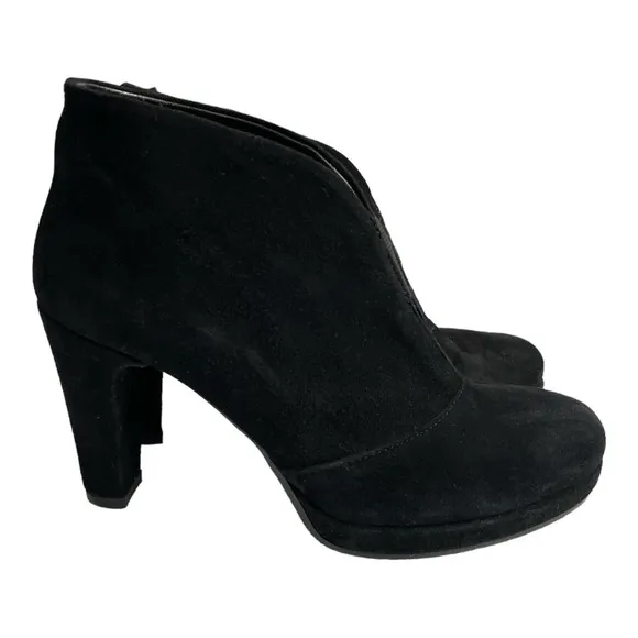 Cordani Womens Noble Black Suede Booties Size 8.5