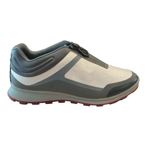 Cougar Razzle Nylon Waterproof Sneaker Shoes Front Zip Zinc Gray White Size 9