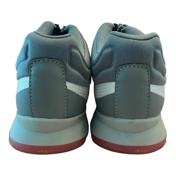 Cougar Razzle Nylon Waterproof Sneaker Shoes Front Zip Zinc Gray White Size 9