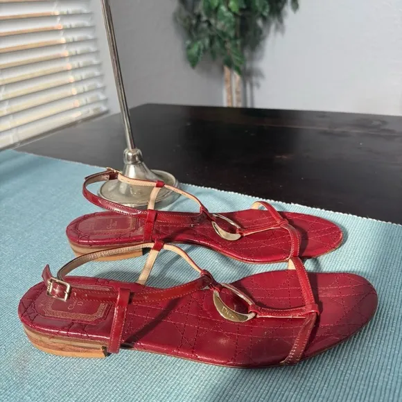 Cristian Dior Red Women's Sandals size 40