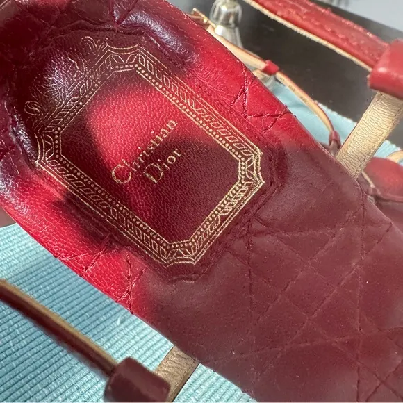 Cristian Dior Red Women's Sandals size 40