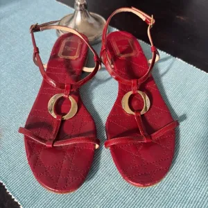 Cristian Dior Red Women's Sandals size 40