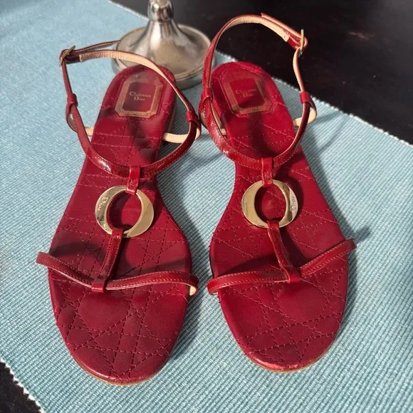 Cristian Dior Red Women's Sandals size 40