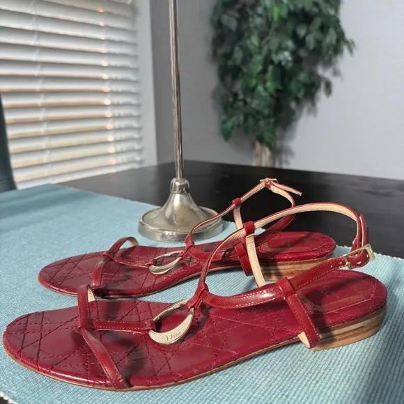 Cristian Dior Red Women's Sandals size 40