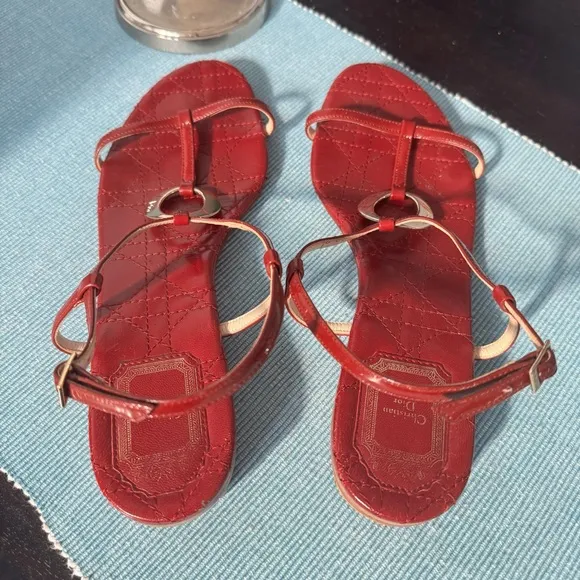 Cristian Dior Red Women's Sandals size 40