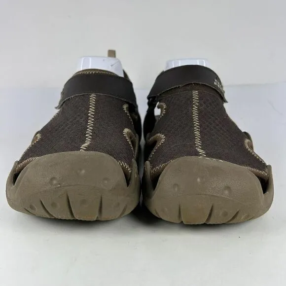 Crocs Disney Men's Swiftwater Brown Sling Back Sandals US 8 M Hiking Water Shoes